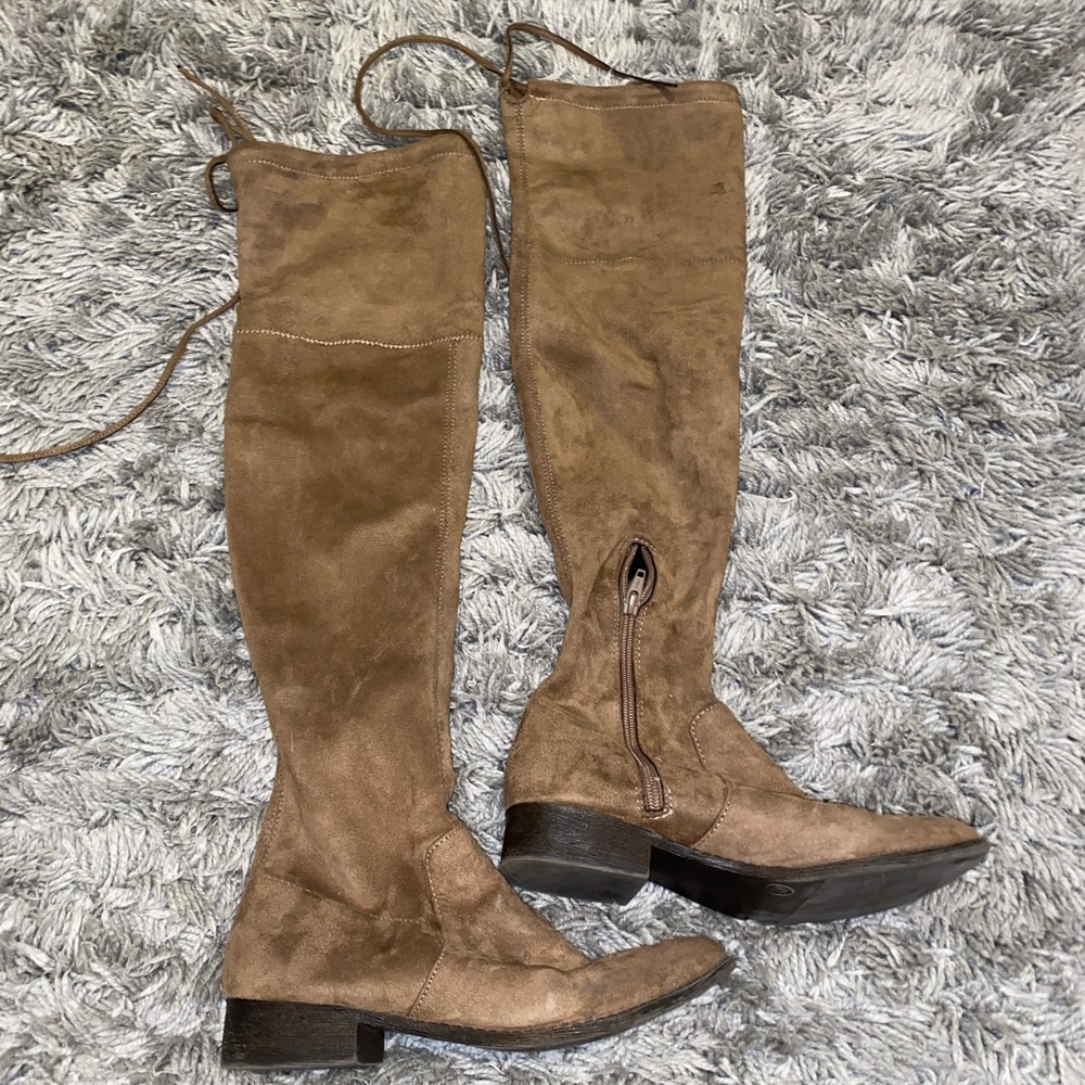 Brown Over-The-Knee Boots
